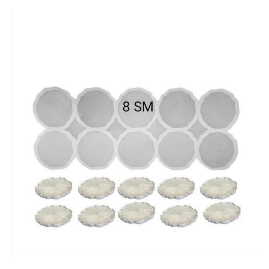 Epoksi Silikon Qəlib Tırtıqlı Maqnit Qəlibi 10 Lu 8x0.5 SM Epoksi Silikon Qəlib Tırtıqlı Maqnit Qəlibi 10 Lu 8x0.5 SM