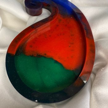 Epoksi Və Daş Tozu Qəlibi Buta Modeli Boşqab Qəlibi 17x10 Sm