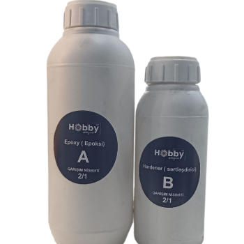 Epoksid Qətranı 2:1 nisbətində incə döküm 1 kq-lıq dəst