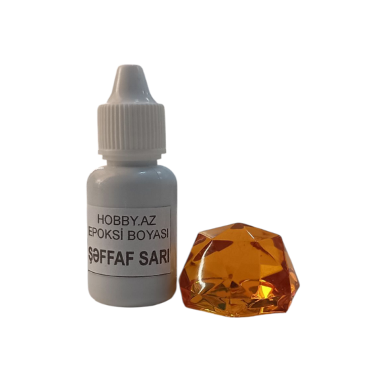 Epoksi Boyası Maye SARI (Şəffaf) - 20 ml (qram) Epoksi Boyası Maye SARI (Şəffaf) - 20 ml (qram)