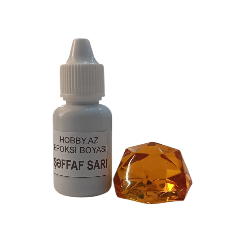 Epoksi Boyası Maye SARI (Şəffaf) - 20 ml (qram)