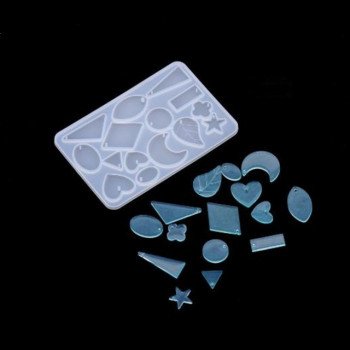 Epoksi Silikon Qəlib 15 ədəd Sırğa, Boyunbağı və Bijuteriya ucluqları