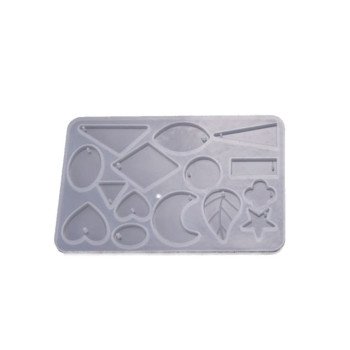 Epoksi Silikon Qəlib 15 ədəd Sırğa, Boyunbağı və Bijuteriya ucluqları