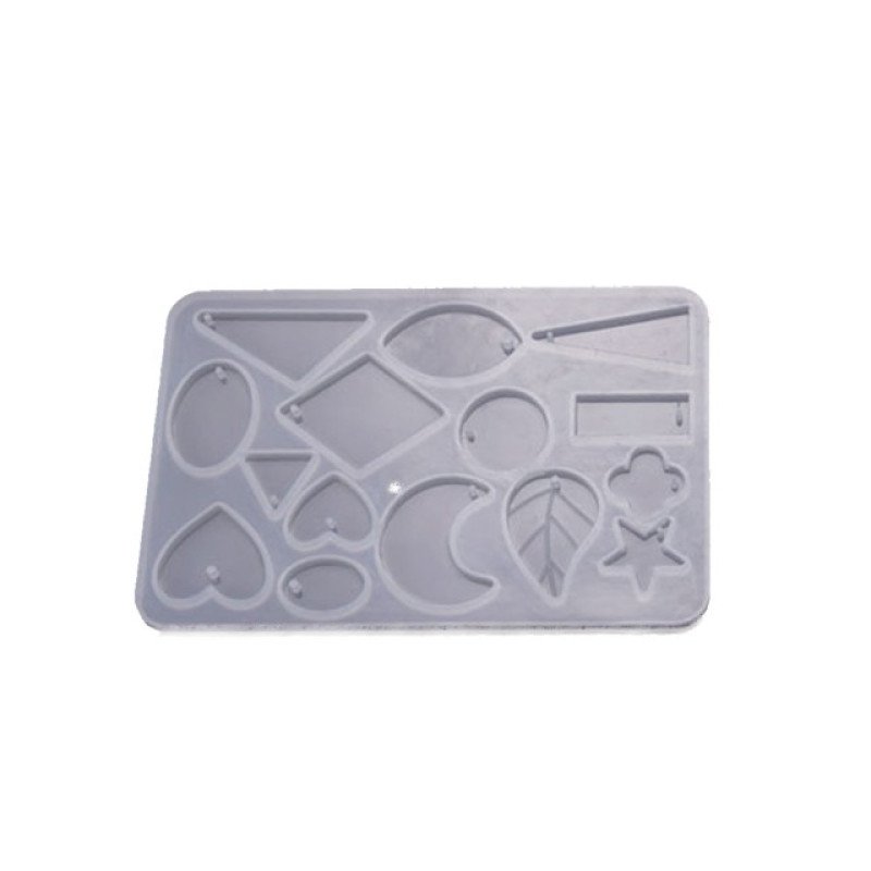 Epoksi Silikon Qəlib 15 ədəd Sırğa, Boyunbağı və Bijuteriya ucluqları