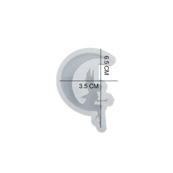 Epoksi Silikon Qəlib Açarlıq Və Asılqan Qəlibi Ay Pəri Qızı Mələk Modeli 6.5x3.5 SM Epoksi Silikon Qəlib Açarlıq Və Asılqan Qəlibi Ay Pəri Qızı Mələk Modeli 6.5x3.5 SM