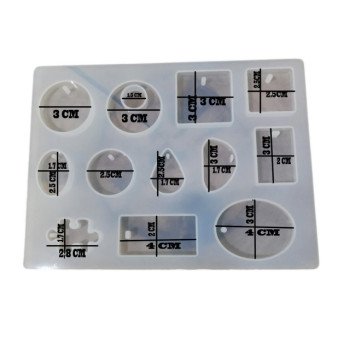 Epoksi Silikon Qəlib Çoxlu Boyunbağı Və Açarlıq Qəlibi