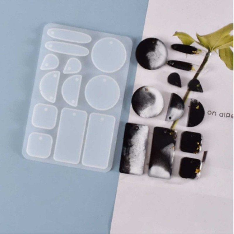 Epoksi Silikon Qəlib Çoxlu Sırğa və Boyunbağı Qəlibi