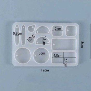 Epoksi Silikon Qəlib Çoxlu Sırğa və Boyunbağı Qəlibi