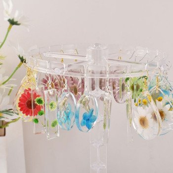 Epoksi Silikon Qəlib Çoxlu Damla Deşikli Boyunbağı Sırğa Qəlibi