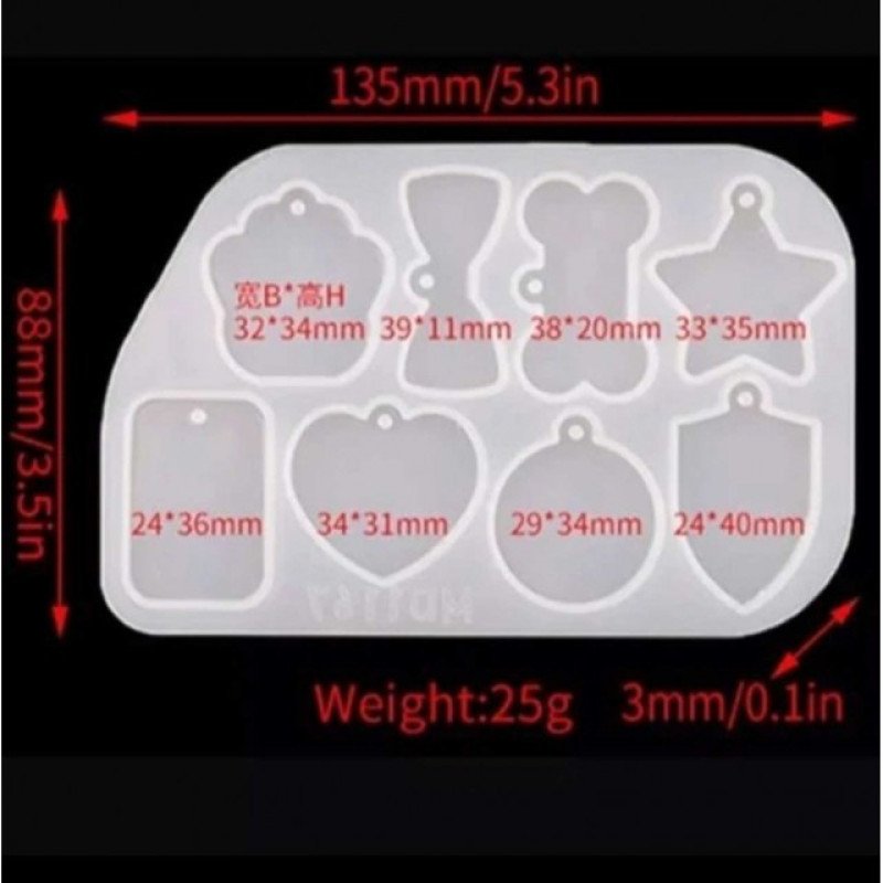 Epoksi Silikon Qəlib Sevimli Pəncə Açarlıq Qəlibi