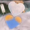 Epoksi Silikon Qəlib Ürək Altlıq Və Foto Qəlibi 15x15 CM