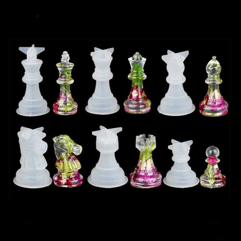 Epoksi Silikon Qəlib 3D Şahmat Daşları FİL Fiquru 1 ədəd