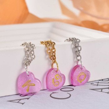 Epoksi Silikon Qəlib 2 (İki) Sancaqlı Çox Ürək Qolbaq Boyunbağı Halqalı Dekorasiya Qəlibi 1.1 CM