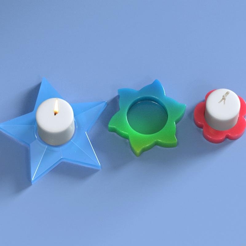 Epoksi Silikon Qəlib Günəş Model Külqabı Və Şamlıq Qəlibi