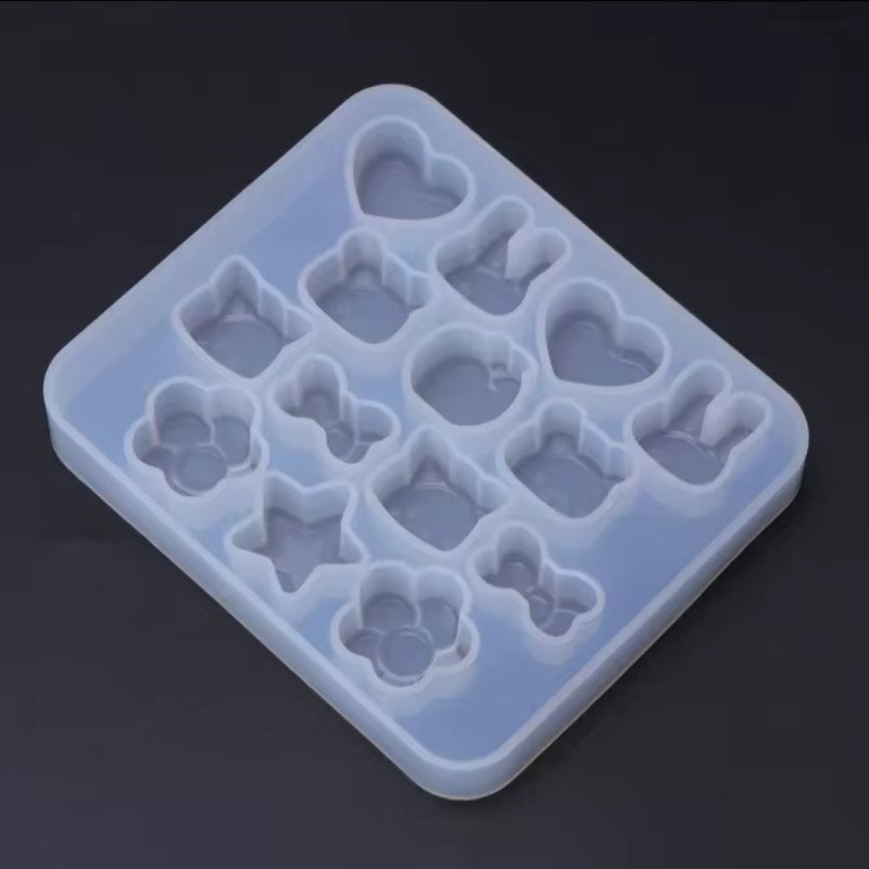 Epoksi Silikon Qəlib Sevimli Kiçik Aksesuarlar Qarışıq Qəlib