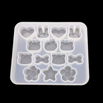 Epoksi Silikon Qəlib Sevimli Kiçik Aksesuarlar Qarışıq Qəlib
