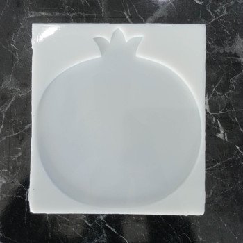 Epoksi Silikon Qəlib Kiçik Nar Fiqurlu Altlıq Qəlibi 10 SM