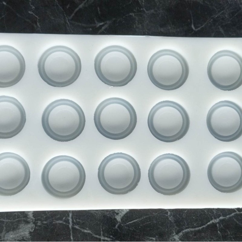 Epoksi Silikon Qəlib Nərd Və Dama Daşı Qəlibi 2.8 SM