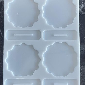 Epoksi Silikon Qəlib Masaüstü Çərçivə Qəlibi 4 Ədədlik 10x10 Sm