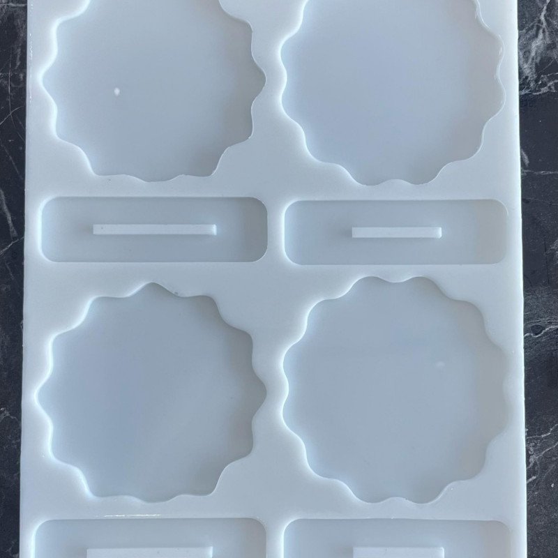 Epoksi Silikon Qəlib Masaüstü Çərçivə Qəlibi 4 Ədədlik 10x10 Sm