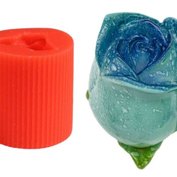 Böyük Qönçə Gül Şam Qəlibi 5.5x6.5 Sm