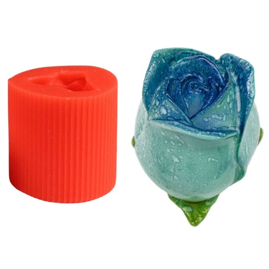 Böyük Qönçə Gül Şam Qəlibi 5.5x6.5 Sm Böyük Qönçə Gül Şam Qəlibi 5.5x6.5 Sm