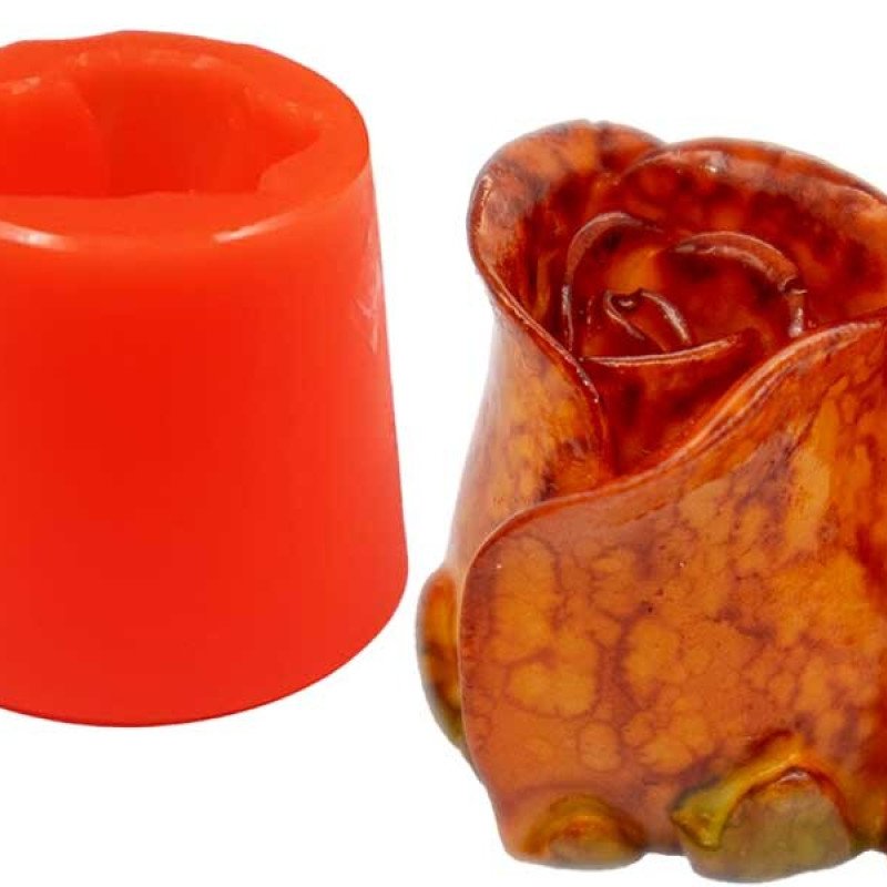 Kiçik Qönçə Gül Şam Qəlibi 4x5 Sm (Tülpan)