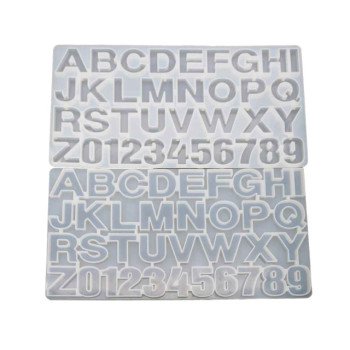 Epoksi Silikon Qəlib Hərf Və Rəqəm Qəlibi 36 Lı 4.5 SM