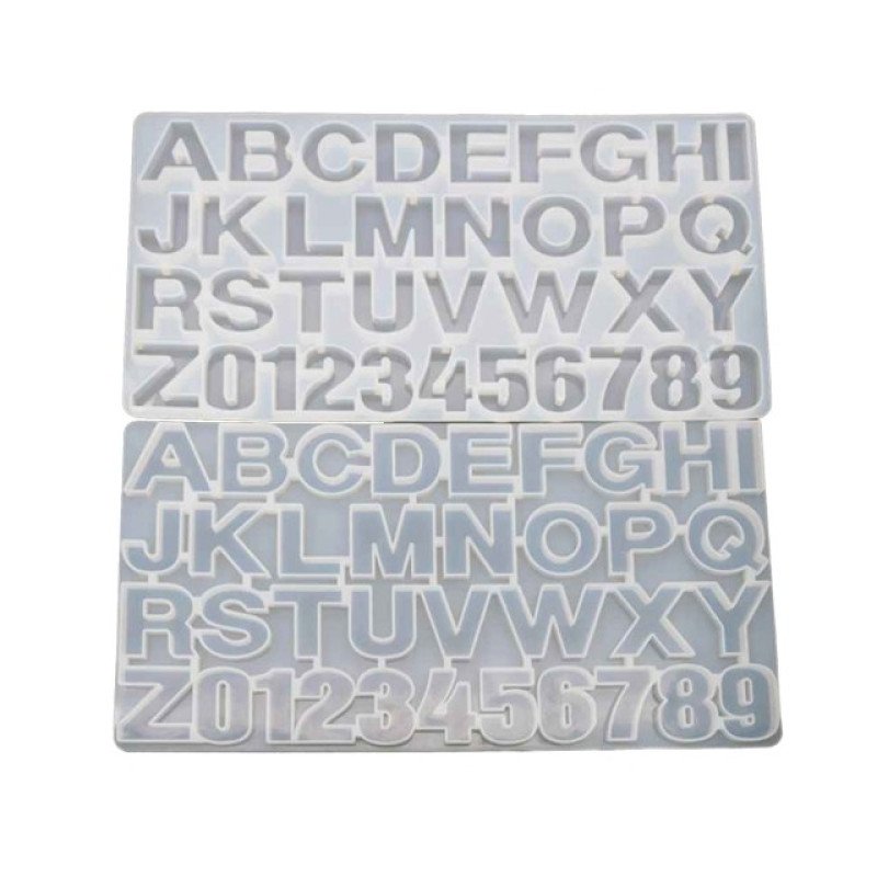 Epoksi Silikon Qəlib Hərf Və Rəqəm Qəlibi 36 Lı 4.5 SM