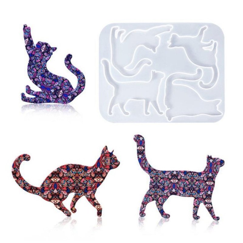 Epoksi Silikon Qəlib Pişik Boyunbağı və Açarlıq Qəlibi