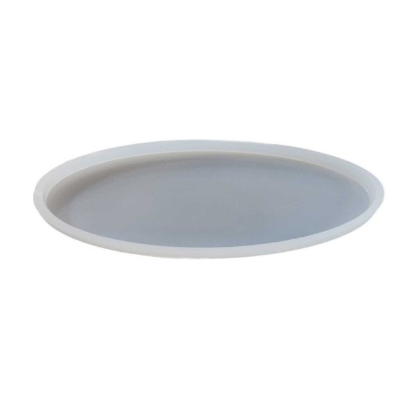 Epoksi Silikon Qəlib Kiçik Oval Tabla Qəlibi 19X13 CM