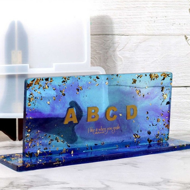 Epoksi Silikon Qəlib Şəkil Çərçivəsi Lövhəsi, İsimlik Stend Qəlibi