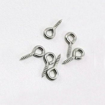 Metal və vintli halqalı vida 1 paket (100 ədəd) Gümüşü Rəng