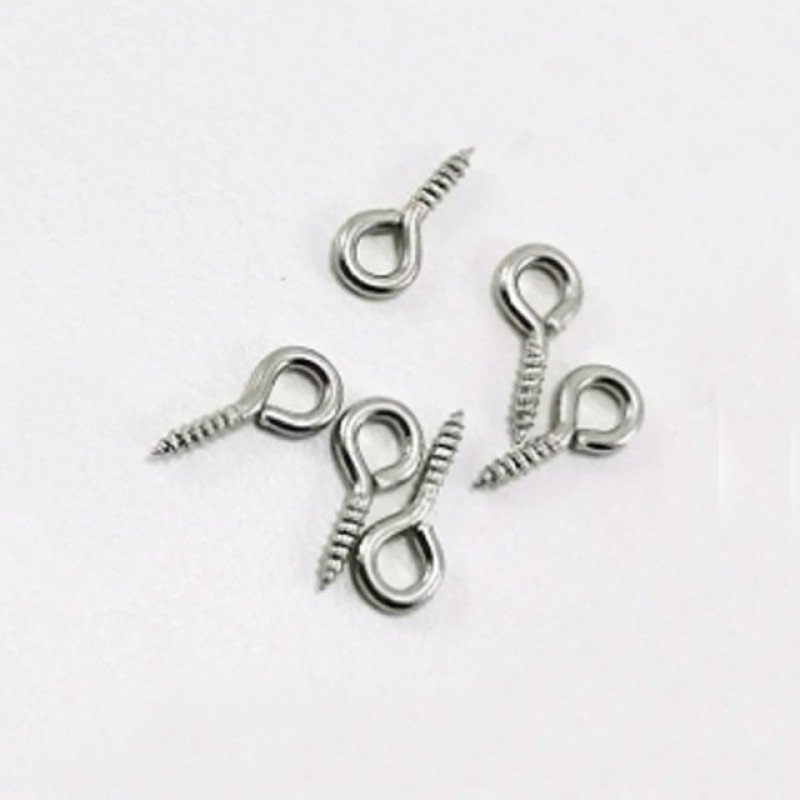 Metal və vintli halqalı vida 1 paket (100 ədəd) Gümüşü Rəng