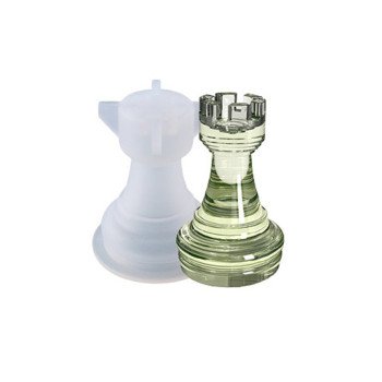 Epoksi Silikon Qəlib 3D Şahmat Daşları Qala (Top) Fiquru 1 ədəd