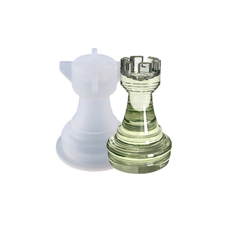 Epoksi Silikon Qəlib 3D Şahmat Daşları Qala (Top) Fiquru 1 ədəd