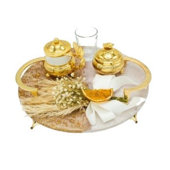 Metal Ayaq Qızılı Rəng 4 Ədəd - 2.5 sm