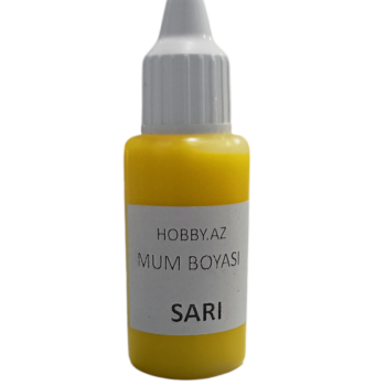 Mum (Şam) Boyası maye - SARI 20 ml