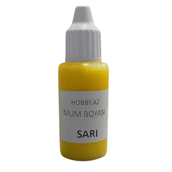 Mum (Şam) Boyası maye - SARI 20 ml Mum (Şam) Boyası maye - SARI 20 ml