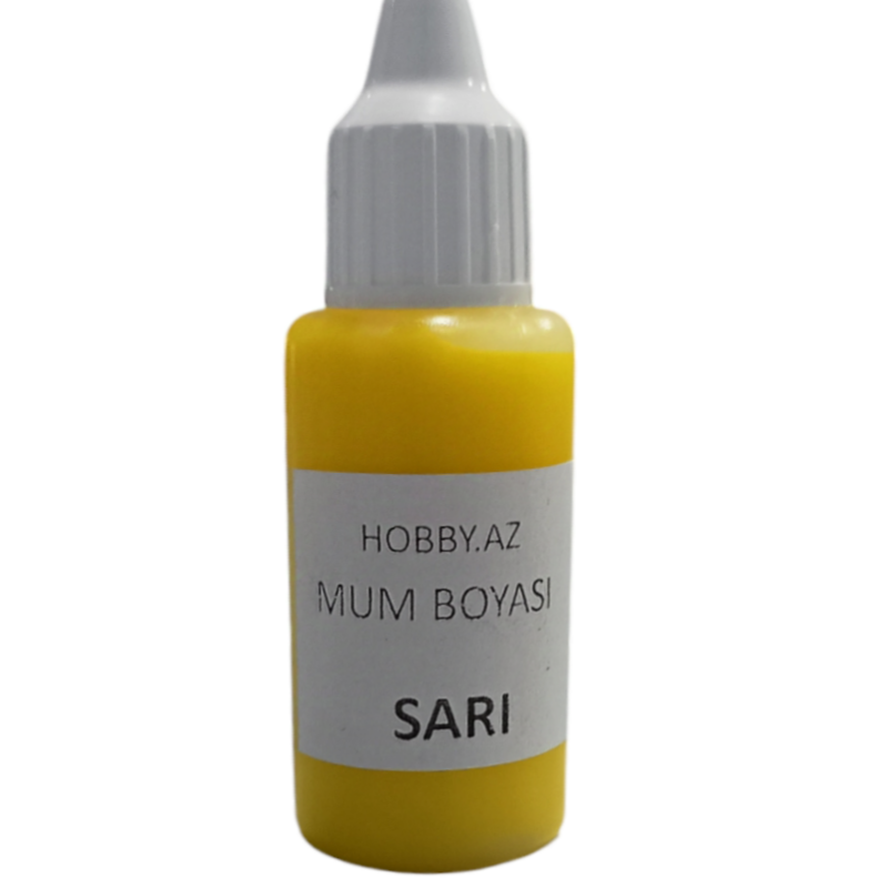 Mum (Şam) Boyası maye - SARI 20 ml