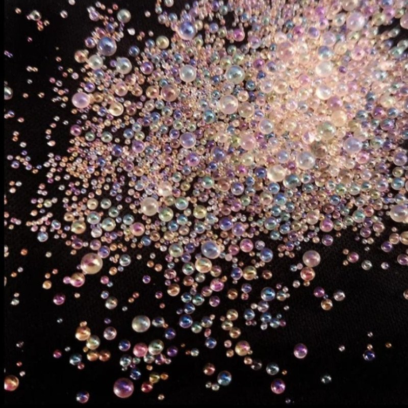 Damla Effekti Üçün Muncuqlar Toz Çəhrayı Rəng 10 Qram