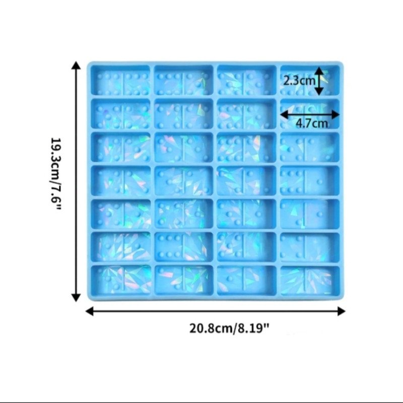 Epoksi Silikon Qəlib Holoqramlı Domino (Damino) Qəlibi