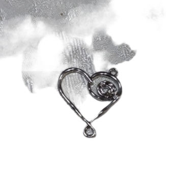 Dəmir Çərçivə - Ürək Fiqurlu Gümüşü No:16