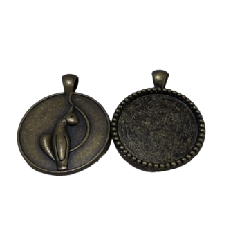 Dəmir çərçivə - Dairəvi Qara Arxası Naxışlı Model No: 22