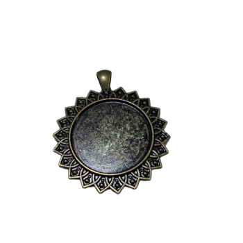 Dəmir çərçivə - Dairəvi Qara Naxışlı Model No: 23