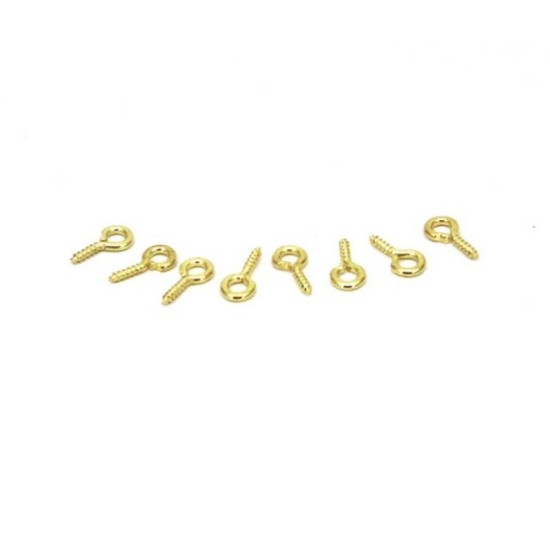 Metal və vintli halqalı vida 1 paket (100 ədəd) Gold Metal və vintli halqalı vida 1 paket (100 ədəd) Gold