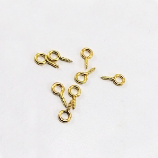 Metal və vintli halqalı vida 1 paket (100 ədəd) Gold Metal və vintli halqalı vida 1 paket (100 ədəd) Gold