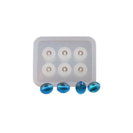 Epoksi Silikon Qəlib Təsbeh və Muncuq Arpa Modeli 12 MM 6 LI Epoksi Silikon Qəlib Təsbeh və Muncuq Arpa Modeli 12 MM 6 LI