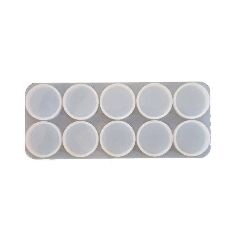 Epoksi Qəlib Çox Dairəli Boyunbağı Və Açarlıq Qəlibi 10 lu, deşiksiz