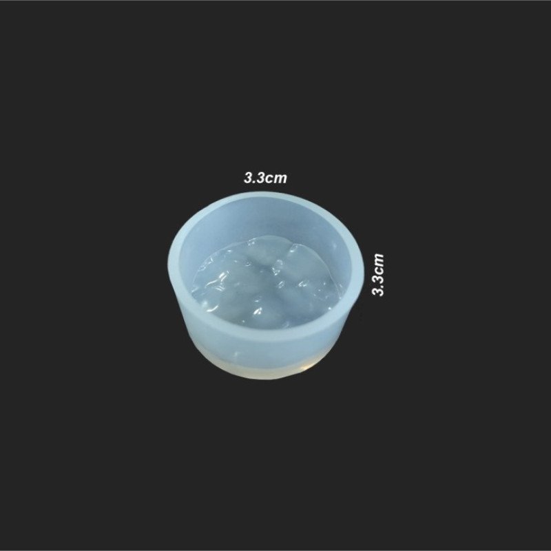 Epoksi Silikon Qəlib Dəyirmi içi dalğalı model deşiksiz qəlib